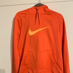 Coral Nike Dri Fit Hooded Sweatshirt